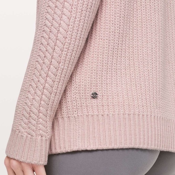 Lululemon Bring The Cozy Turtleneck in Misty Pink - Picture 3 of 11
